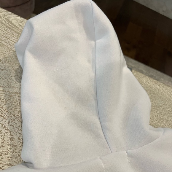 White Hoodie Crop Top - Picture 7 of 7